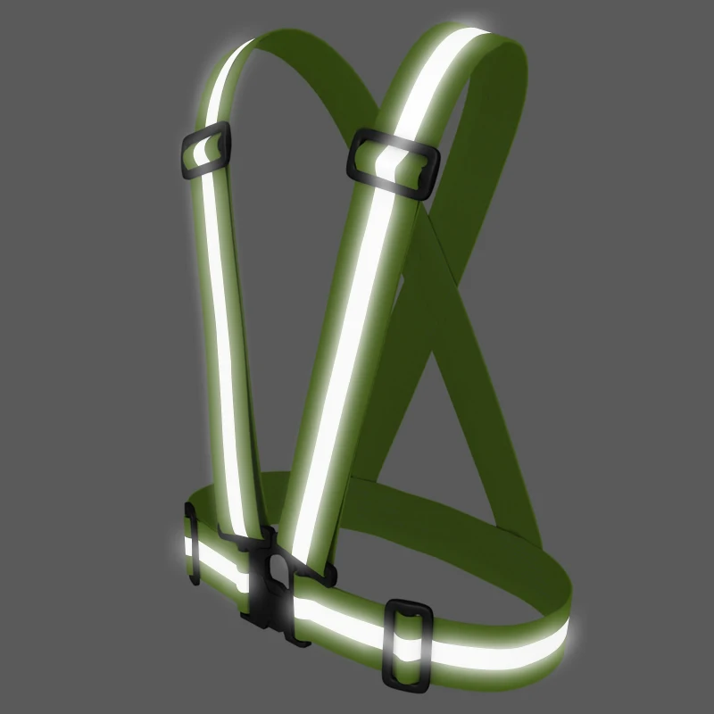 
Высокое качество, высокая видимость цвет мотоциклетные светоотражающий дорожный велосипедист отражение жилет ремень формы одежды 