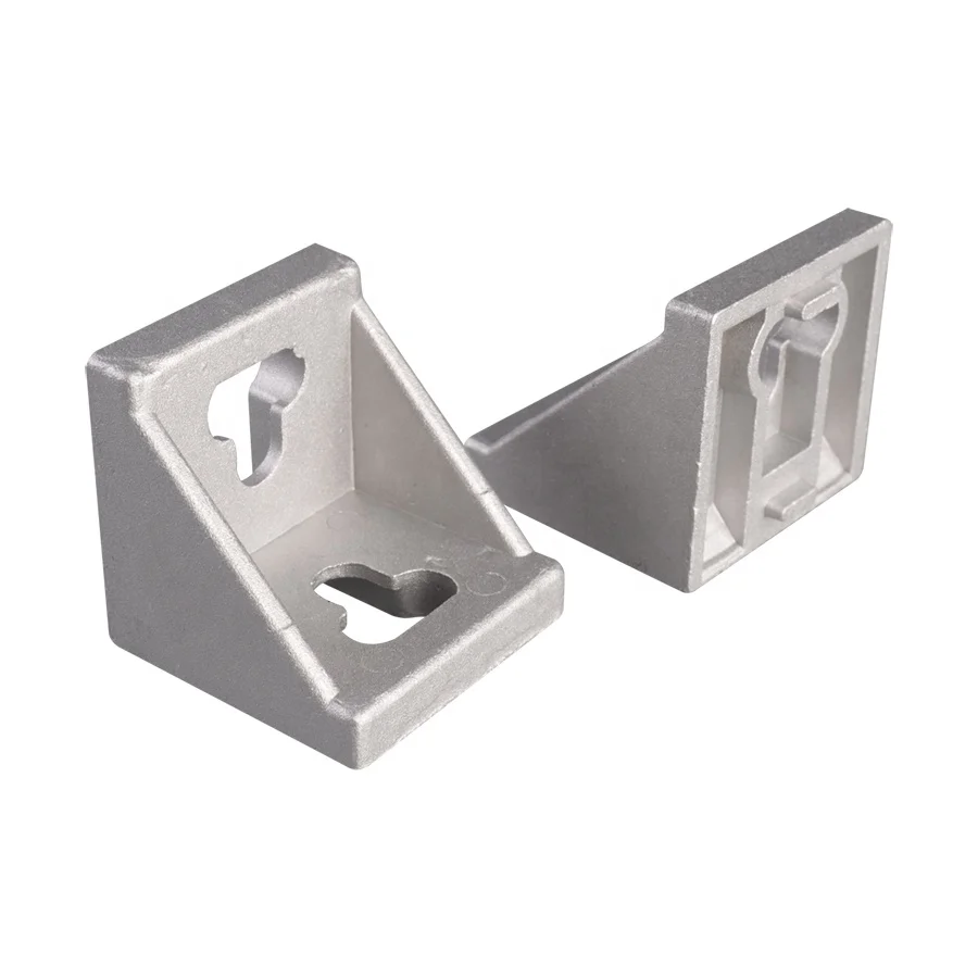 External Connector Strength Metal Mount Angle Connecting aluminum bracket Reinforce Triangle for T Slot Aluminum Profile
