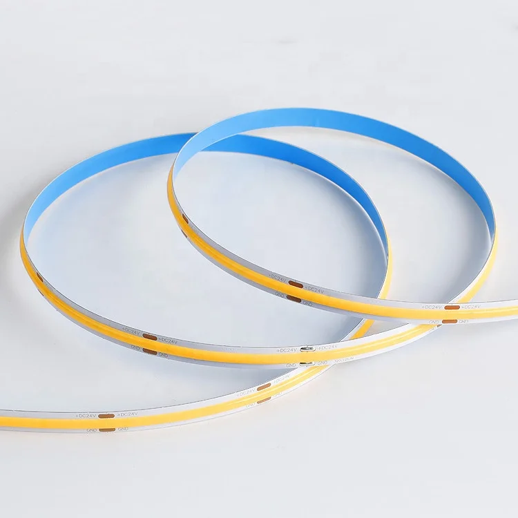 Гибкая светодиодная лента COB High CRI90 Dot free 24 в 480 светодиодов/м IP20 8 мм ширина 5