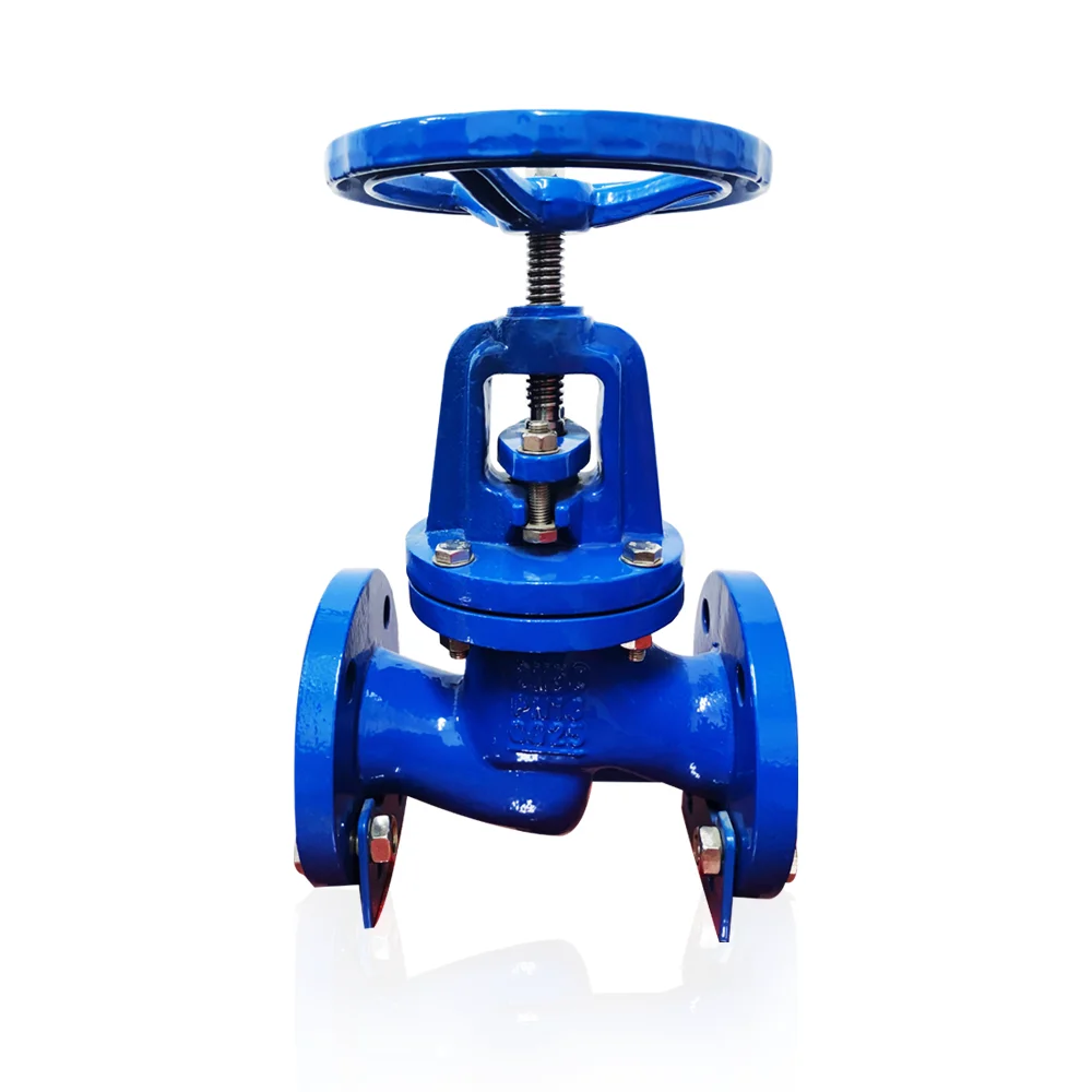 Metal valve factory high temperature forging cast iron ductile iron bellows national standard flange globe valve