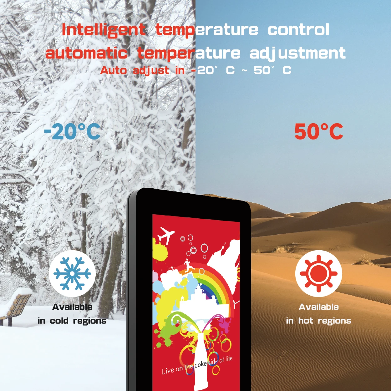 4000nits 55 Inch Android System Outdoor Waterproof LCD Advertising Player Vertical Floor Stand Totem Digital Signage Kiosk SDK