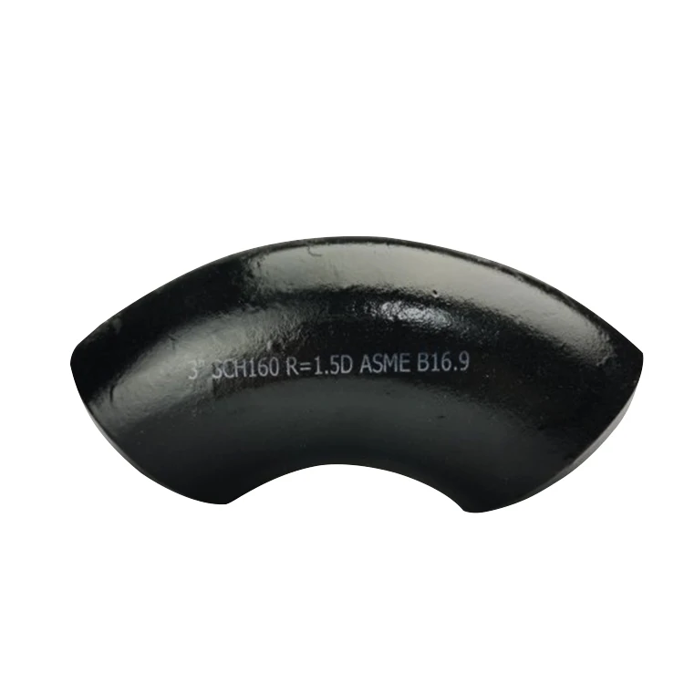 ASME B16.9 A234 90 градусов MS 1.5D длинный радиус стыковой сварки, фитинги для труб из углеродистой стали, бесшовные локти с изгибом