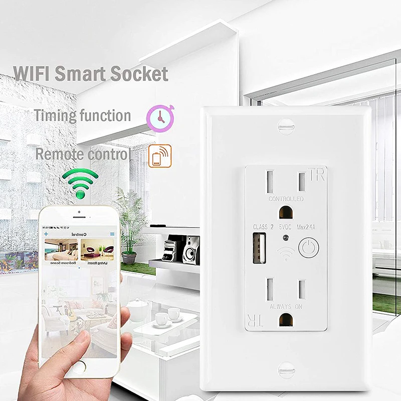 Keygma Tuya Smart Switch Wall Outlet Wifi Alexa