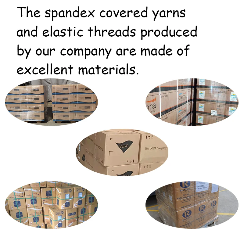 Multi-specification elastic thread spandex double covered yarn polyester covered yarn high rubber yarn for diaper