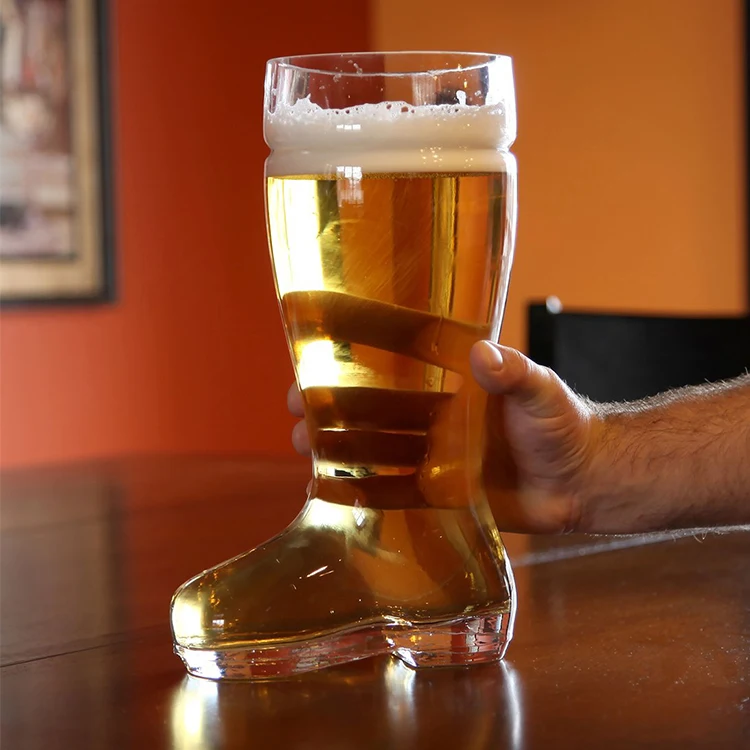 1 liter giant boot beer glass german Oktoberfest beer boots