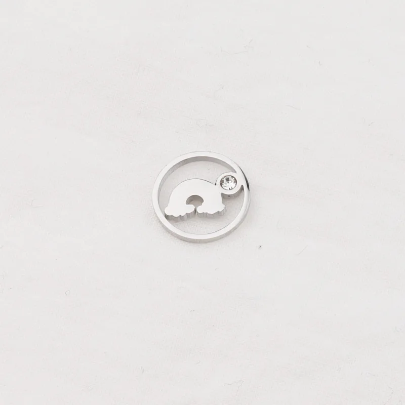 New Wholesale Stainless Steel Accessories Diy Ring Hollowed-out Cloud Belt Drill