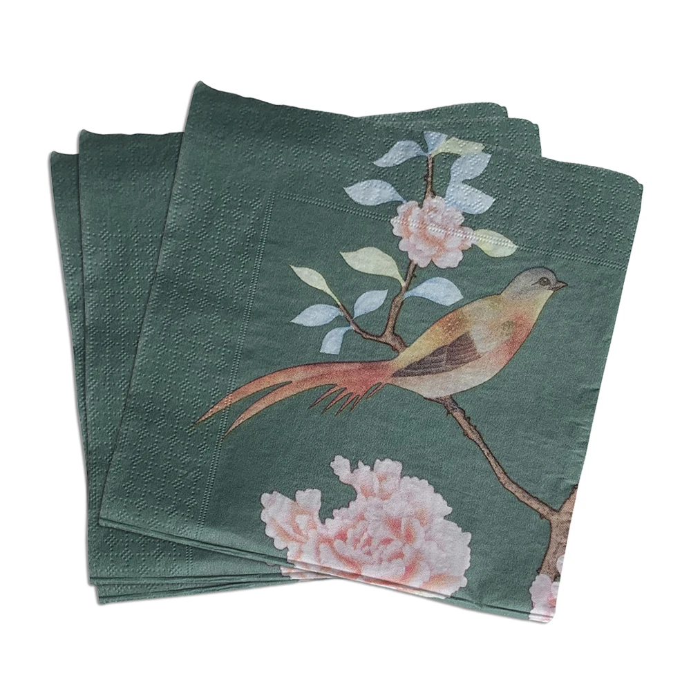 Paper Printed Napkin Personal Serviettes Disposable Party Tissue