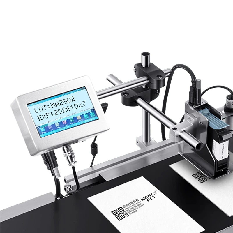 ZX16 Character Automatic Coding Machine Online Assembly Line Production Date Batch Number Printer QR Code Pattern