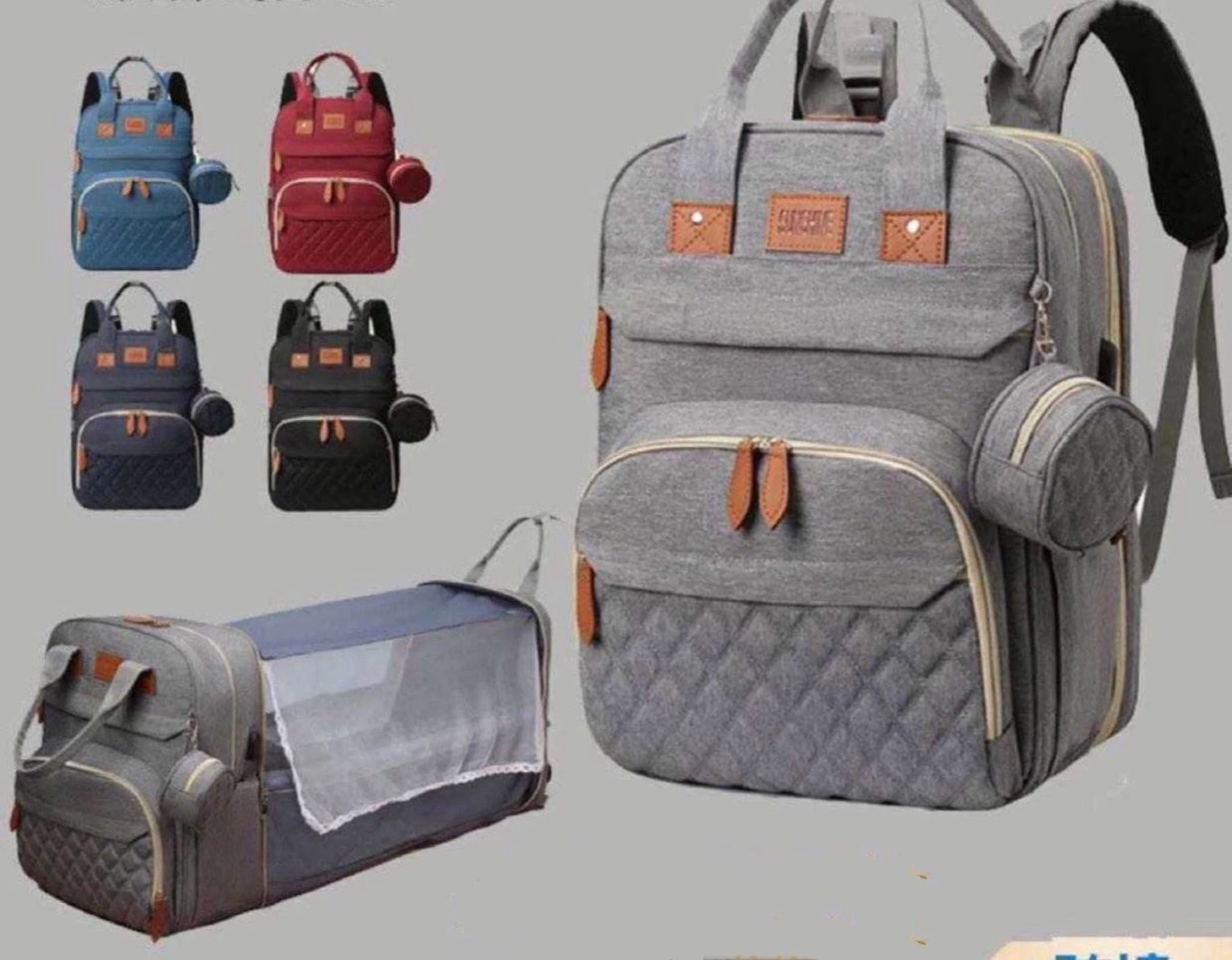 Fashion new mom bag mother and child go out portable folding large capacity backpack