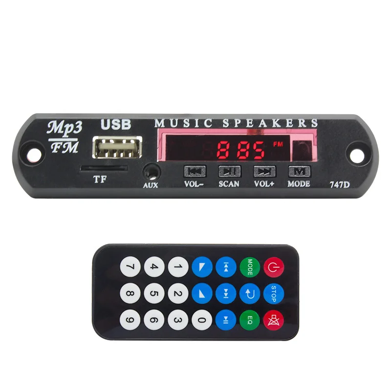 Factory Price 5V 12V USB  Mp3 Player Blue tooth  Received Board MP3 Player kit