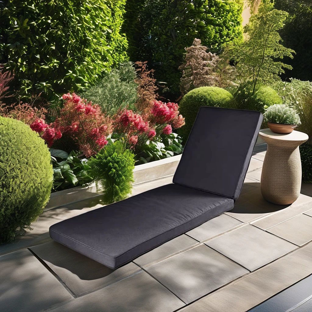 Custom Quilted Rectangle Bench Cushion Outdoor Use Durable Waterproof Wicker Replacement Seat Sun Lounger Massage Foam