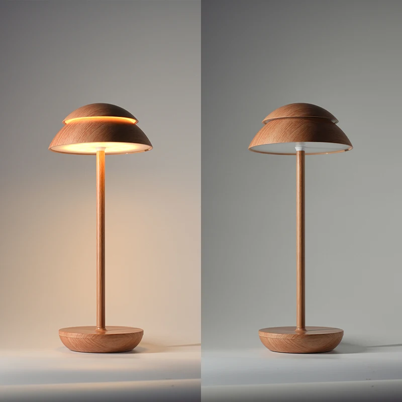 Led Night Light Touch Switch Dimmable Led Desk Lamp Bedroom Restaurant Cordless mushroom Table Lamps