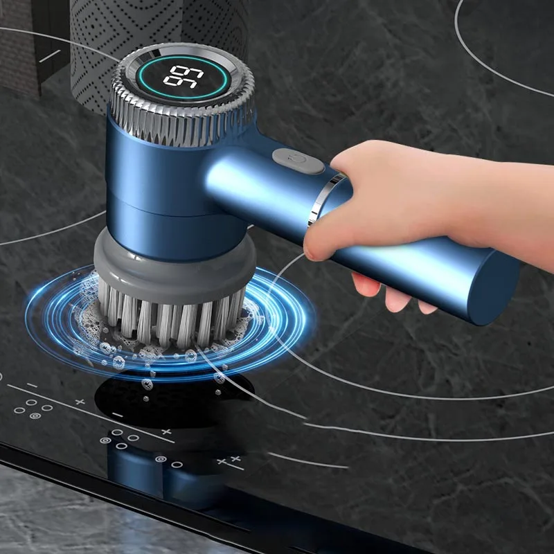 Automatic Rotating Cleaning Brush Cordless Power Scrub Brush Electric Spin Scrubber for Kitchen Electric Cleaning Brush