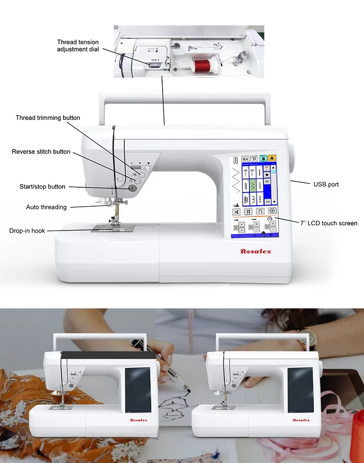 RS-710 180 Sewing Stitches household sewing machine hot selling multifunctional domestic sewing machine for home