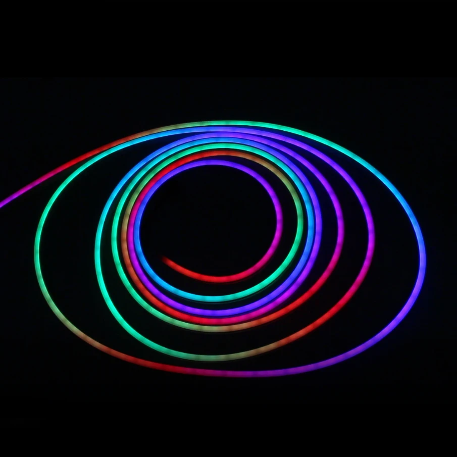 Led Flexible Neon Strip Light Feet Neon Lights RGB Words Decorate PC Market Party Wedding DC 12V Festival Decoration 20 80 100