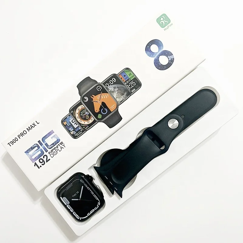 2022 new wearable devices 1.92inch series 8 smart watch t900 promax watch 8 smart watch serie 8 smartwatch t900 pro max