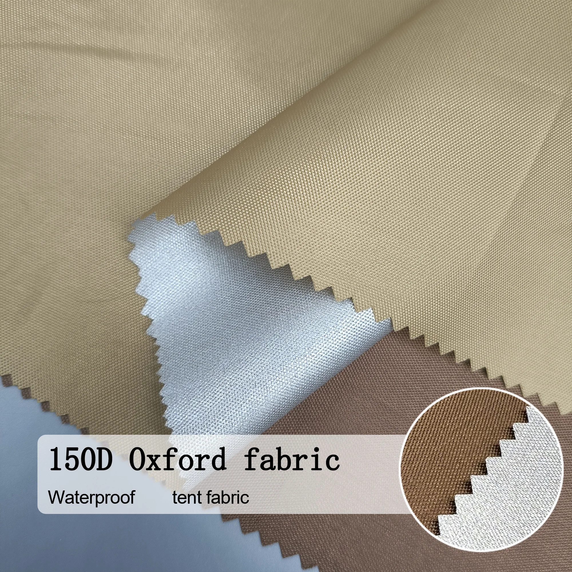 150d oxford fabric with silver coating umbrella waterproof fabric outdoor fabric dye