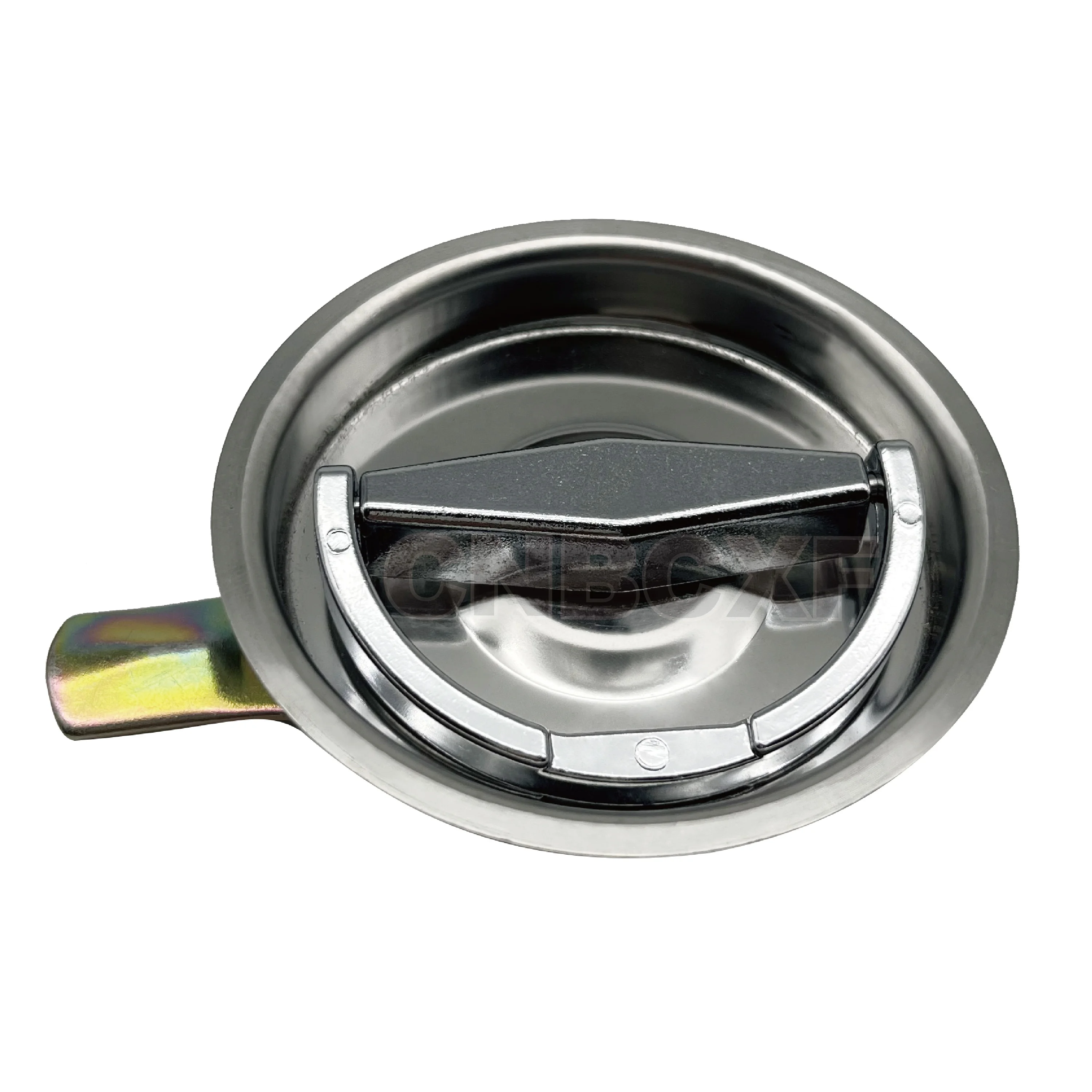 Baichuan New Arrival Stainless Steel 304 Round Shape Fire Cabinet Swing Handle Lock Fire Hose Reel Cam Lock Panel Lock