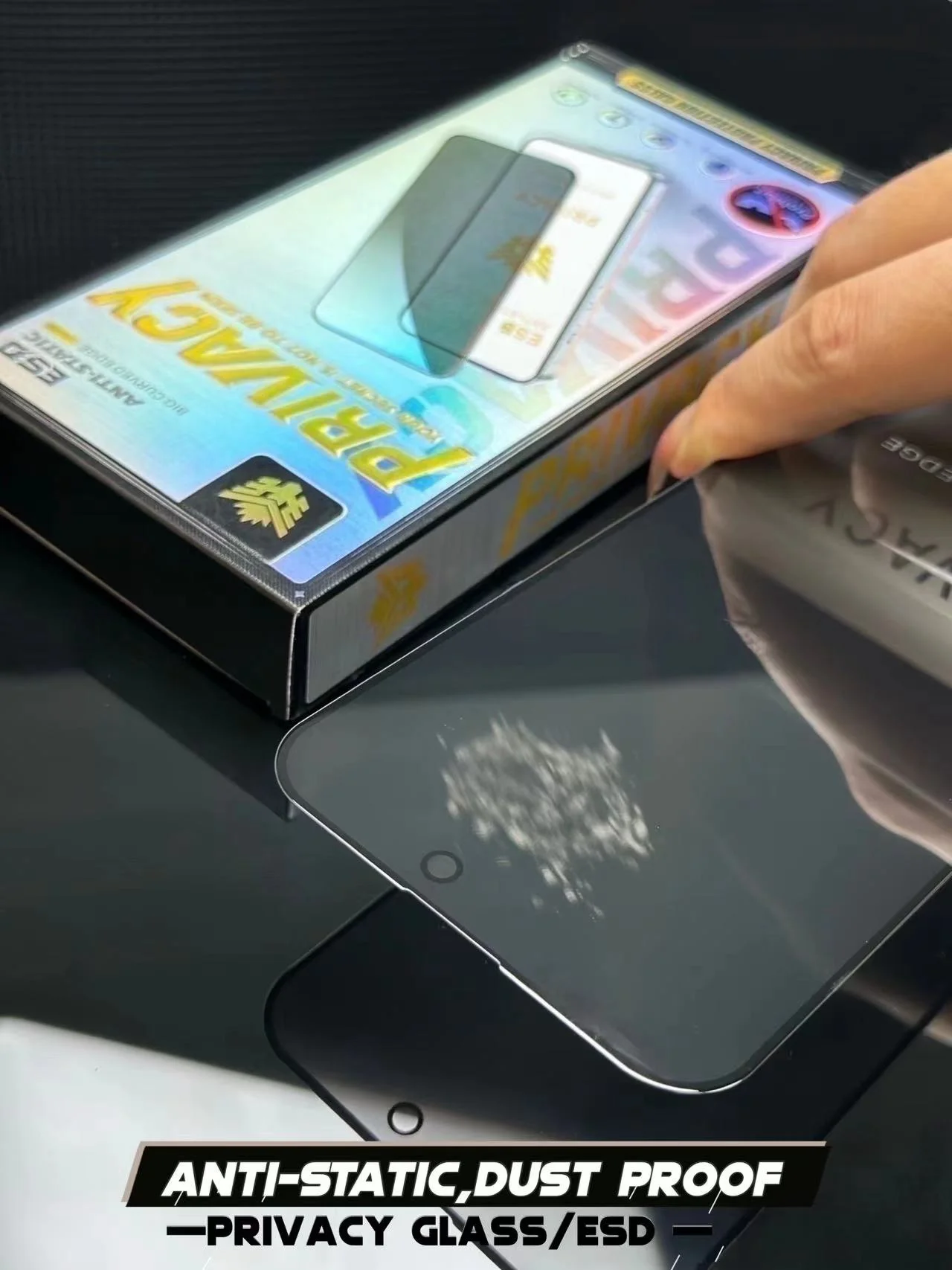 Popular mobile phone tempered film anti spy privacy screen protector for huawei for xiaomi for oppo