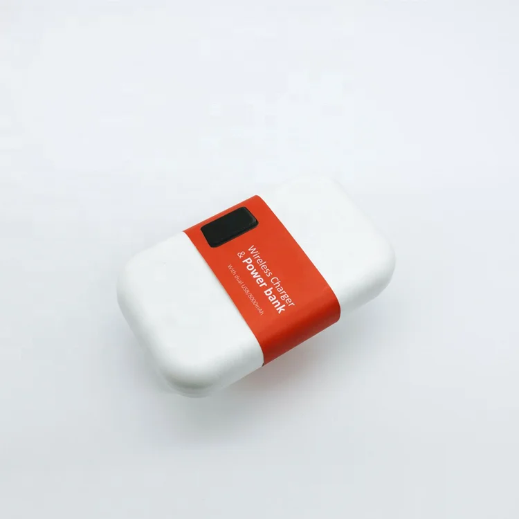 Customized molded pulp tray paper packing tray recycle packaging molded fiber packaging for power bank electronics