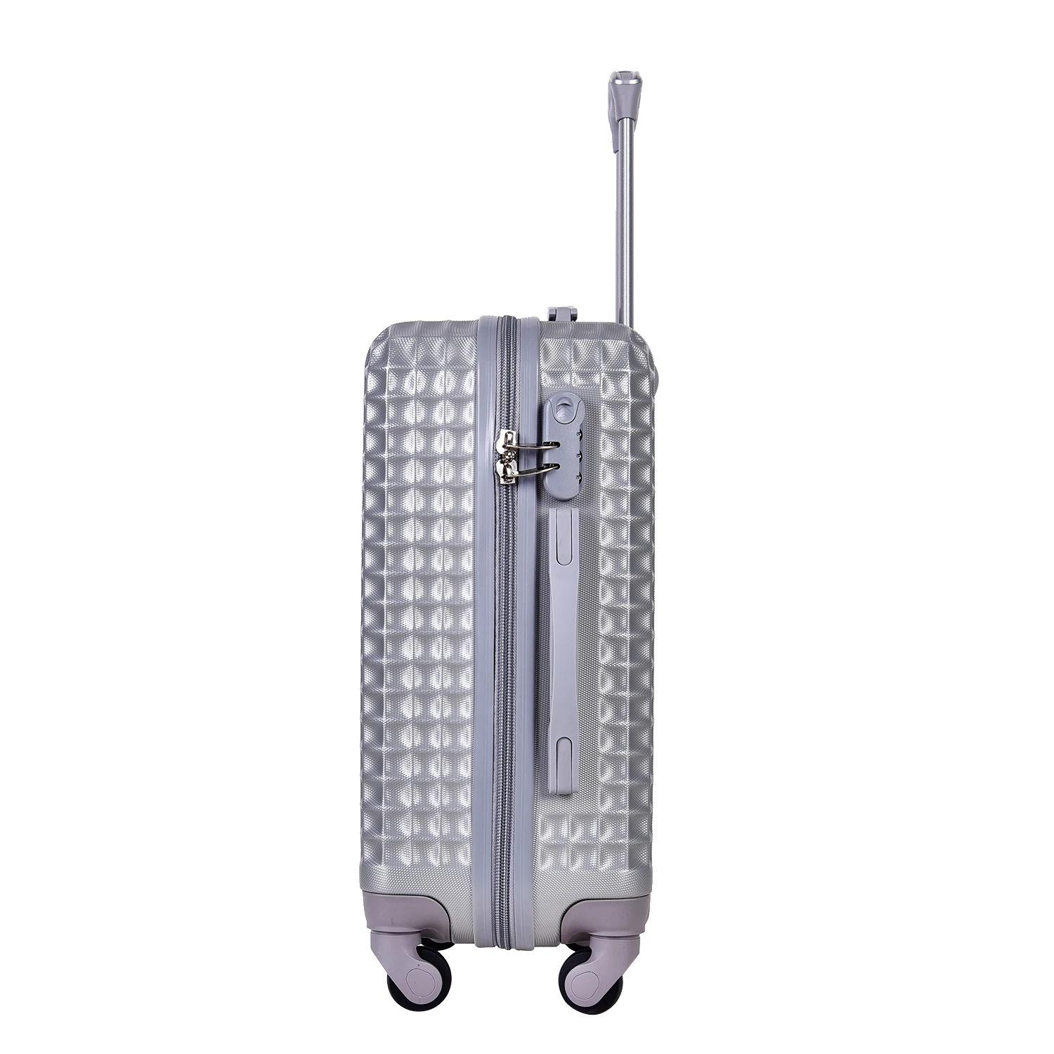 360 Spinner Wheels Rose Gold Outdoor Hotel Cases 100% Abs Trolley Bags Suitcase Travel Luggage