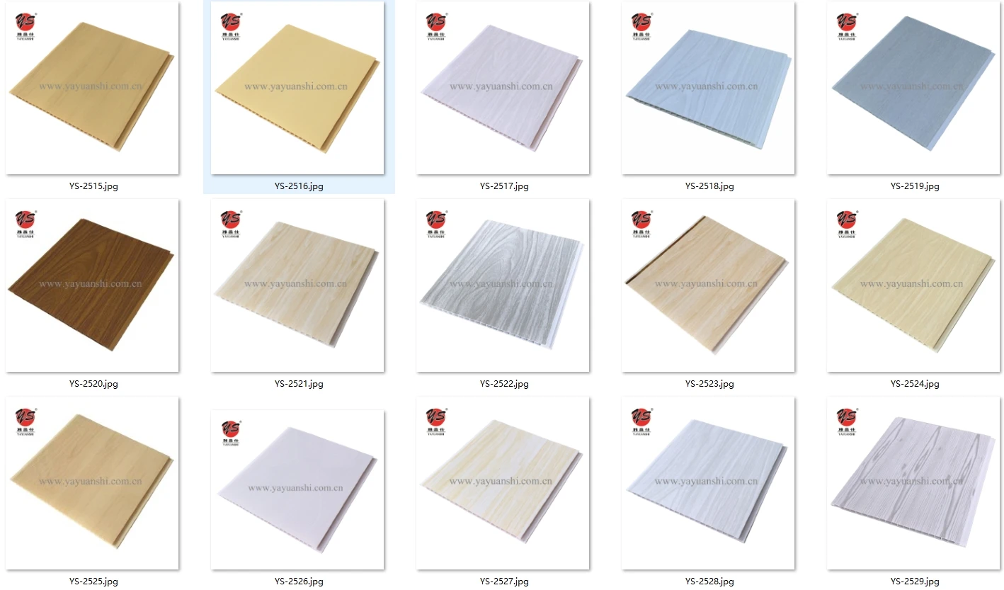 High quality wood ceiling wall moisture proof waterproof interior decorative price pvc ceiling panel