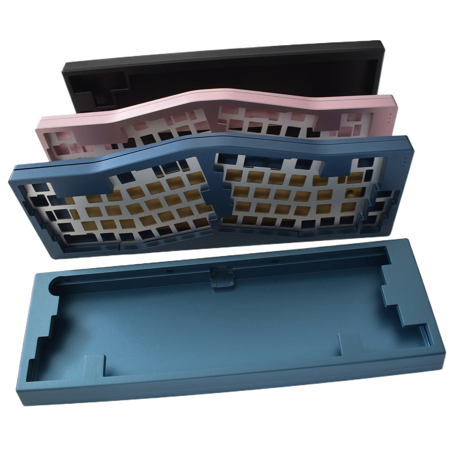 Mechanical Aluminum Kit 66 Key RGB Hot-Swap South-Facing Gasket-Mount Barebone CNC Keyboard Case