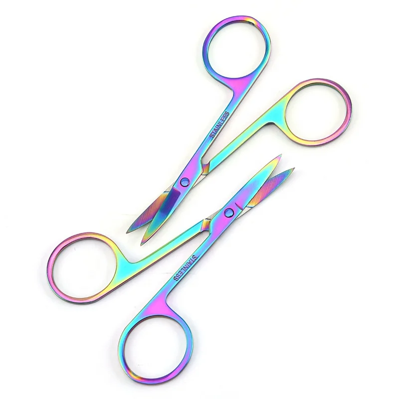 Best popular multi-function Rainbow eyelash scissors