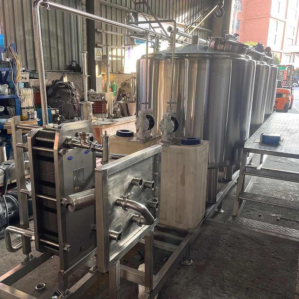 Clean in place system cip cleaning tank for dairy industry process