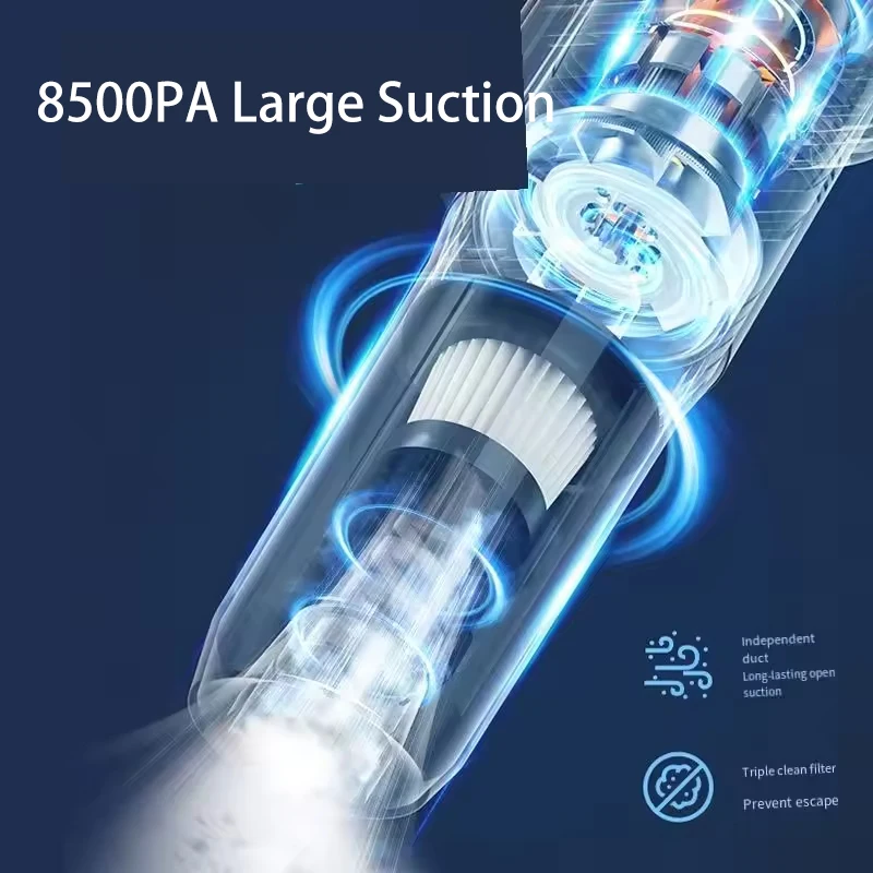 3-in1 USB Rechargeable Portable Handheld 8500PA Vacuum Cleaner For Housework Wireless Car Vacuum Cleaner