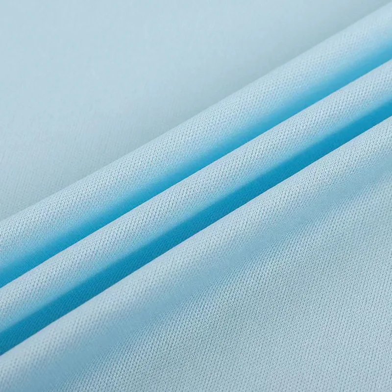 Interlock Jersey Fabric Sublimation Blank 100% Polyester White Color for T-shirt 100%polyester Micro Fiber Fabric Brushed 150gsm