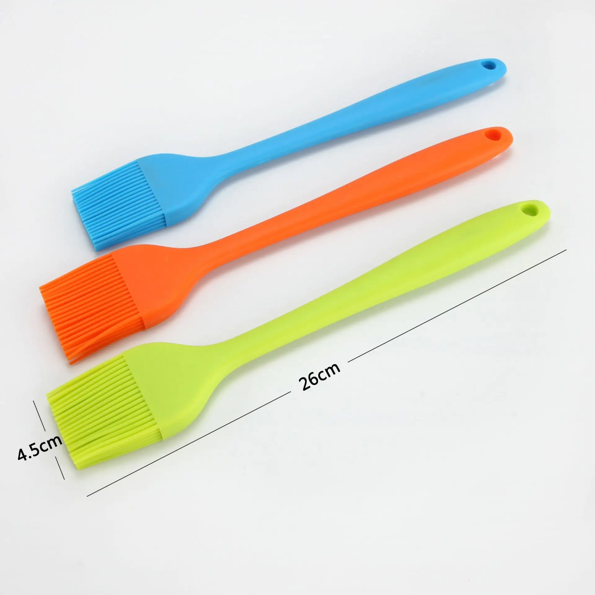 high quality Resist High Temperature Silicone Pastry Brush Basting BBQ Sauce Cooking Oil Brush Kitchen Baking Brush