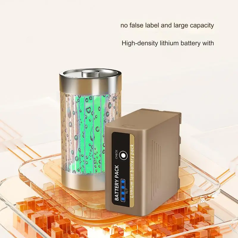 FOSOTO NP-F980PD Rechargeable Battery 9750mAh Large Capacity Digital Lithium Battery Suitable for Sony camera F960 F550 F750