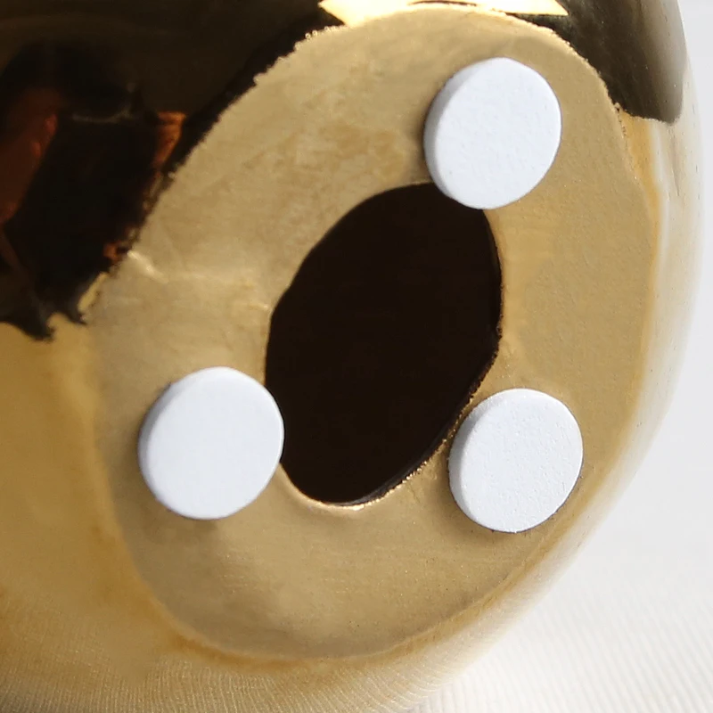 Arabic good quality ceramic luxury home decoration pieces golden pomegranate decor