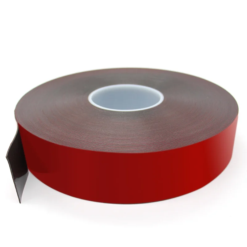 China hot sales custom PT1100 double sided self foam dark black adhesive tape