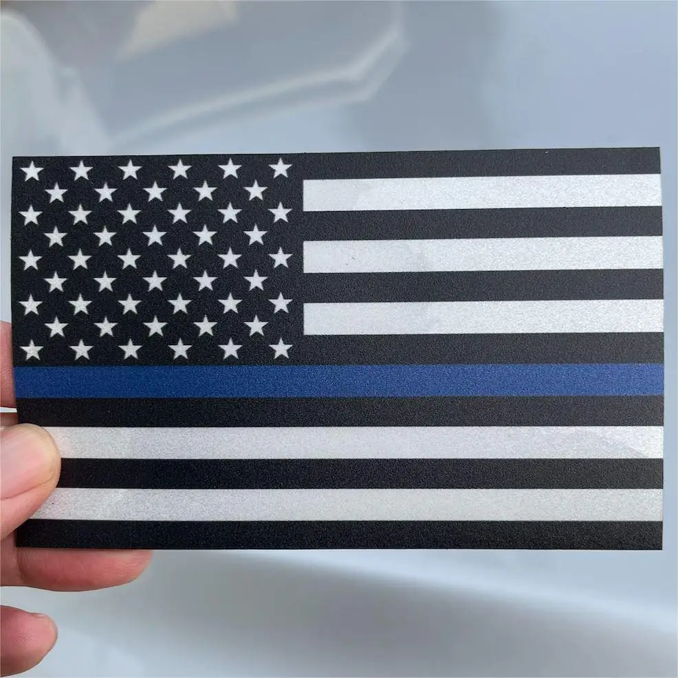 Custom Die Cut Magnetic Vehicle Bumper Decal American Flag Advertising Removable Optional Sign Bumper Car Magnet Sticker