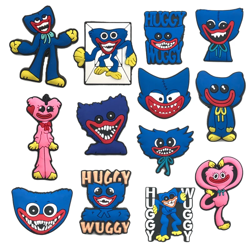 Wuggy Characters shoe Charms for croc Shoes wholesales Scary Mascot shoe Charms decorations