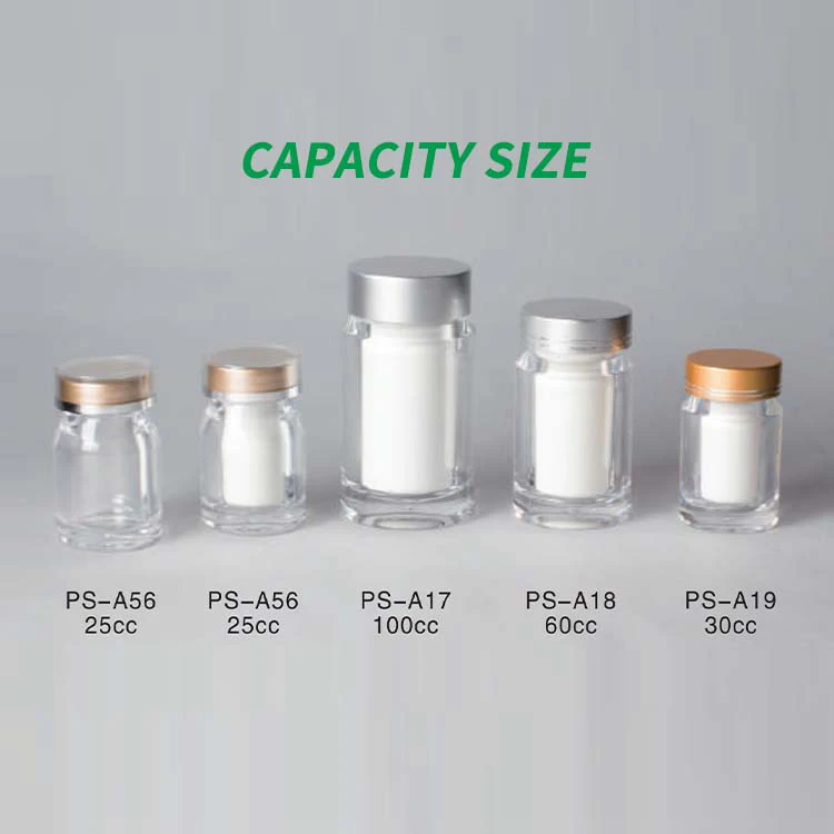 Wholesale acrylic supplement pill vitamin bottle label capsule bottle with child proof lid