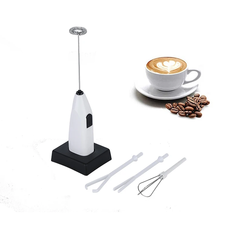Factory Price Coffee Foam Maker Battery Operated Home Kitchen Electric Milk Frother With 304 Stainless Steel