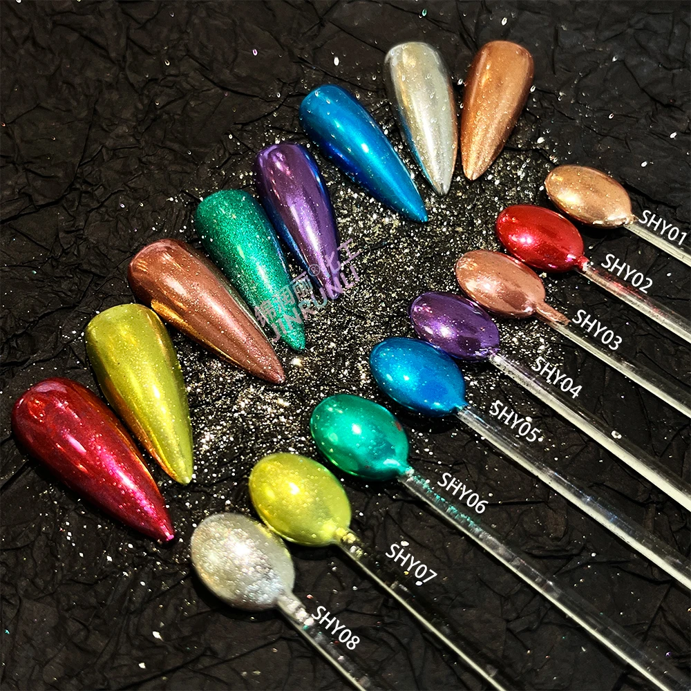 Gold Chromium mirror metallic chrome powder nails chrome nail pigment powder