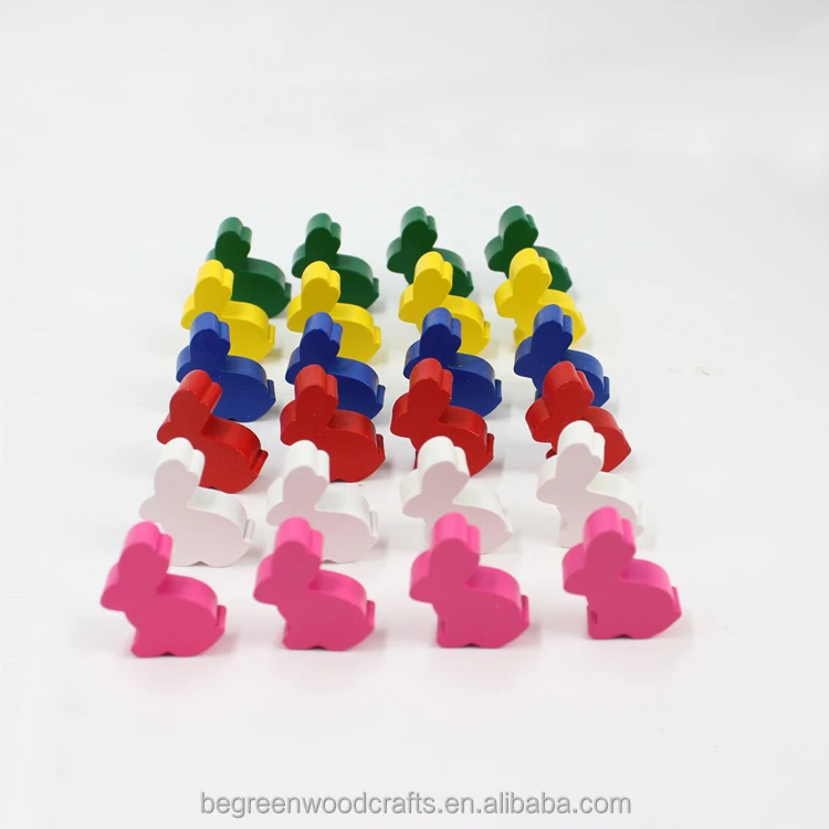 Многоцветные аксессуары для семейных игр с маленькими кроликами настольных