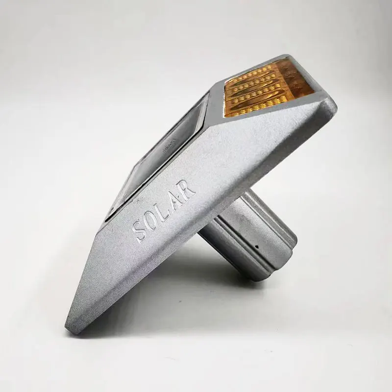 Ip68 Waterproof Flashing Deck Lights Cat Eye Markers Aluminum Solar Powered Panel Reflector Led Reflective Road Stud