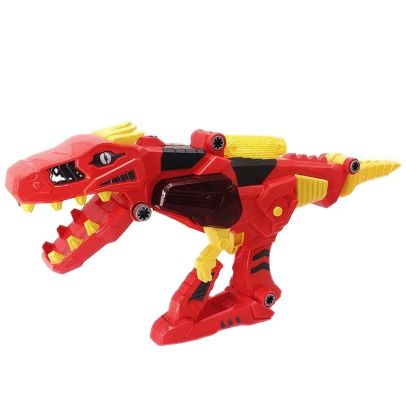 Hot sale product Amazon, Assembly DIY, transformer, dinosaur, toy gun, trunk, toys with a drill, toy
