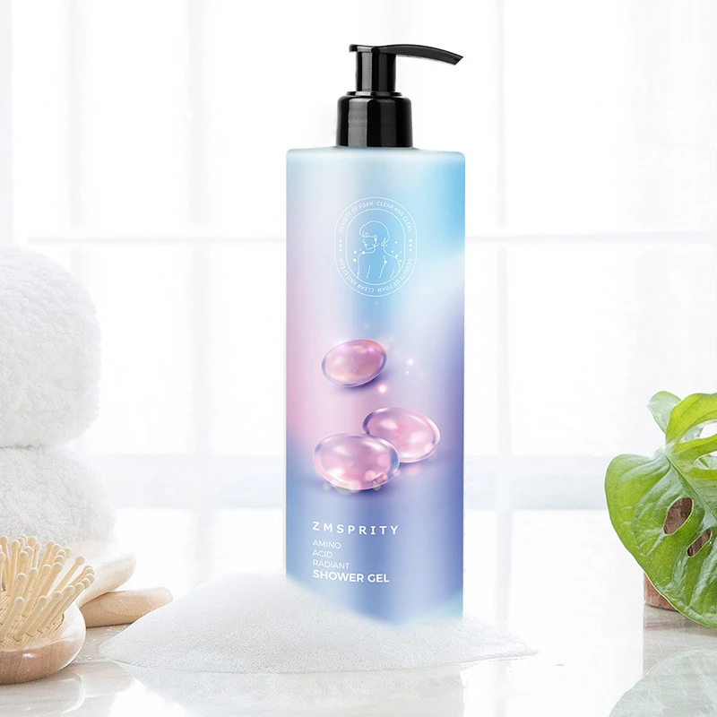 Amino acid custom lightening skin herbal brightening body whitening shower gel bath private label organic perfumes for women