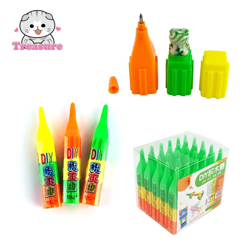 Pen and pacifier candy toy candy halal hard candy