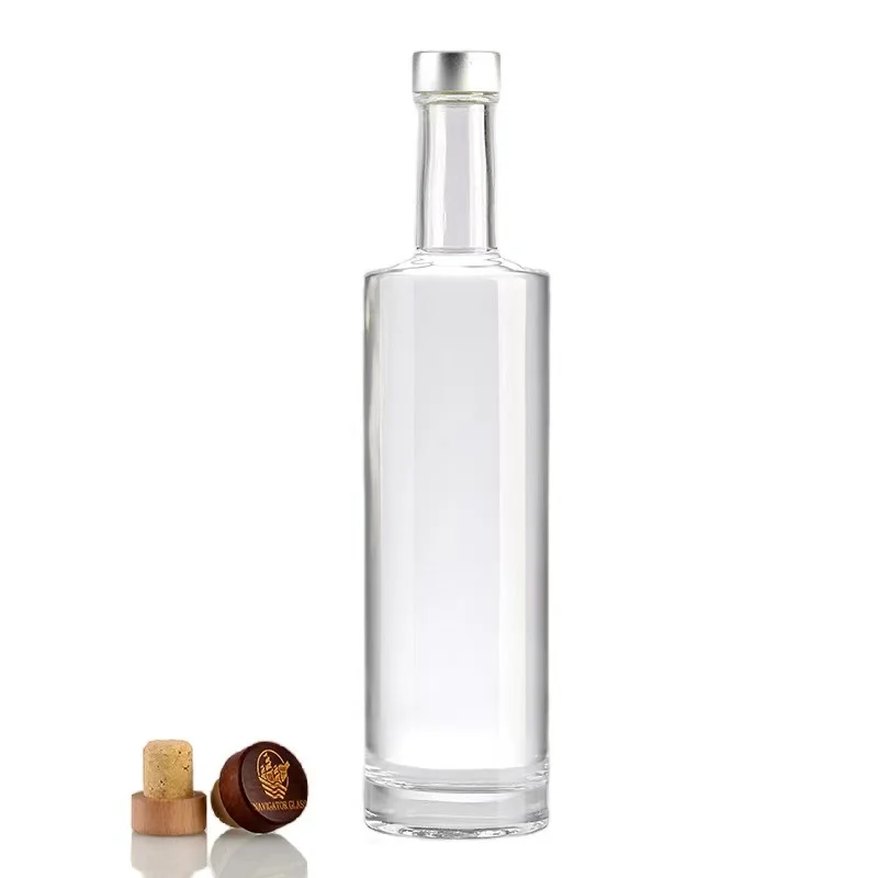 Wholesale Empty Clear 75cl Glass Tequila Gin Vodka Bottles 750ml Whiskey Bottles