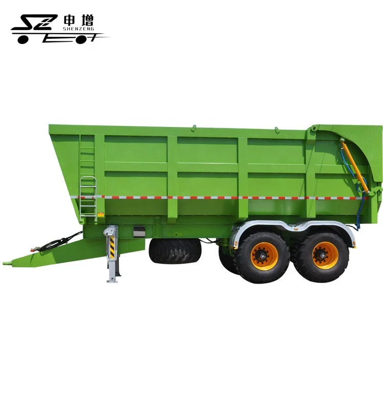 15Ton 18Ton Hydraulic Lift Tipping Trailer For Grain Silage Transportation Trailers