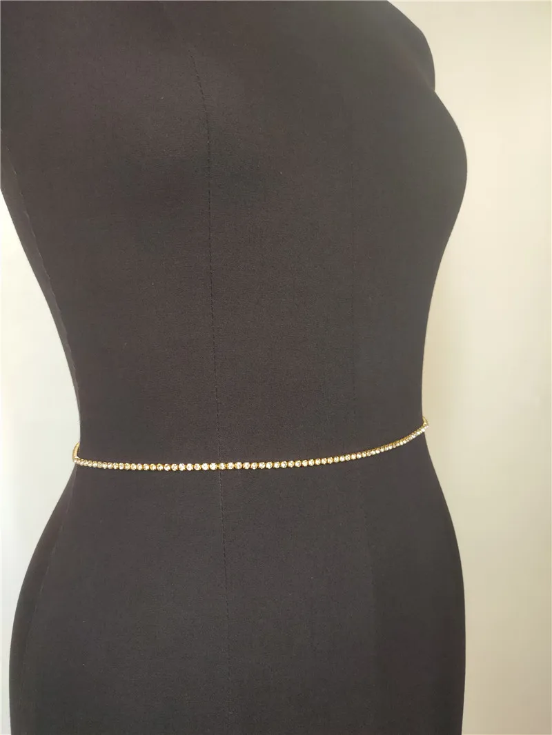  Crystal Beads Chain Bead Tie On Waist big chunky statement necklace Custom Rhinestone 12 Zodiac Letter body