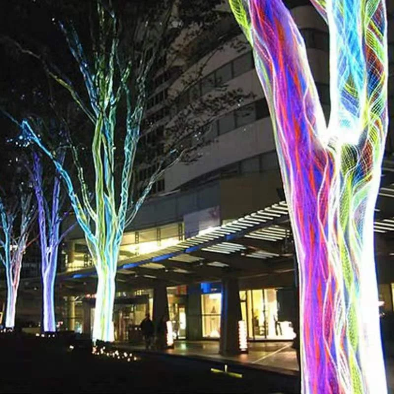 Luminous Decoration  Led Outdoor Decoration Waterproof Cold Light Fiber Optic Net Fiber Optic Mesh Led Mesh