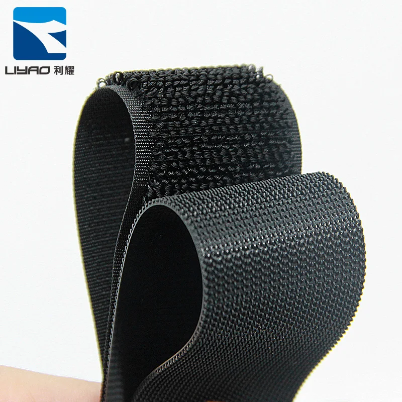 Baby-Friendly Non-Pulling Magic Velcroes Black Nylon Cuff Fasteners for Children Shoes Anti-Hook Hair Bait for Infant Clothing